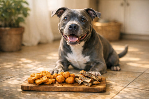 The best hypoallergenic treats for a Pitbull with chronic yeast infections supporting healthy skin and digestion