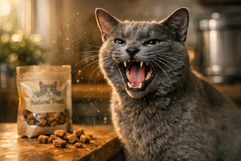 Chatty cat with a raspy meow illustrating the catterbox phenomenon