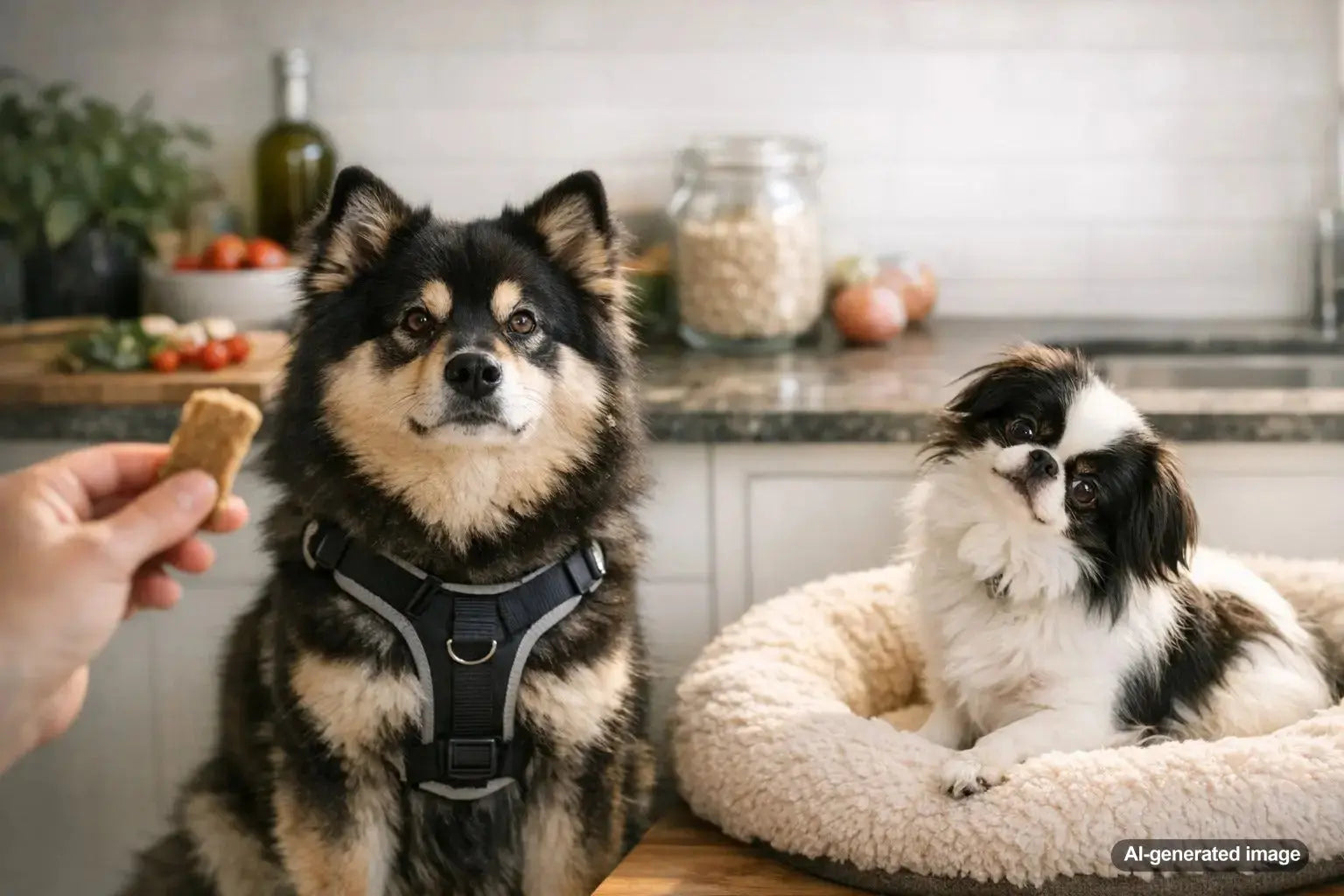 Working breed and toy breed dog treat motivation differences
