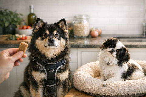 Working breed and toy breed dog treat motivation differences