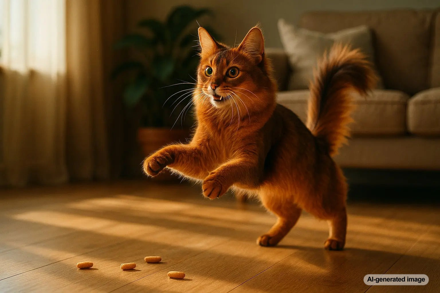 Somali cat - fox like furry companion