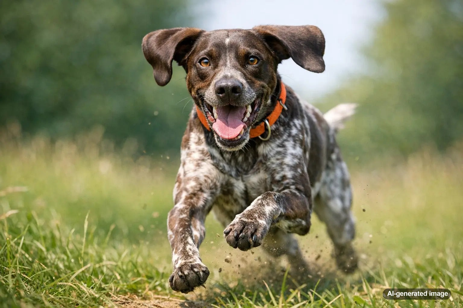 Athletic Vizsla dog outdoors showing stamina, focus, and energy