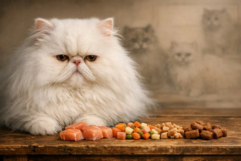 Close-up of a Persian cat showcasing its iconic flat face and expressive eyes