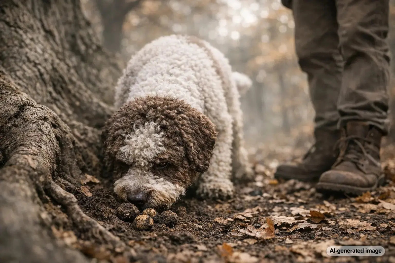 Lagotto Romagnolo dog featured for The Truffle-hunting Past of the Lagotto Romagnolo blog post