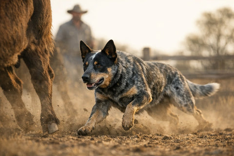 Australian Cattle Dog showcasing its working heritage and alert stance