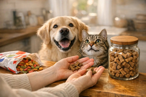 Transitioning from cheap grocery dog treats to premium natural dog treats for better health