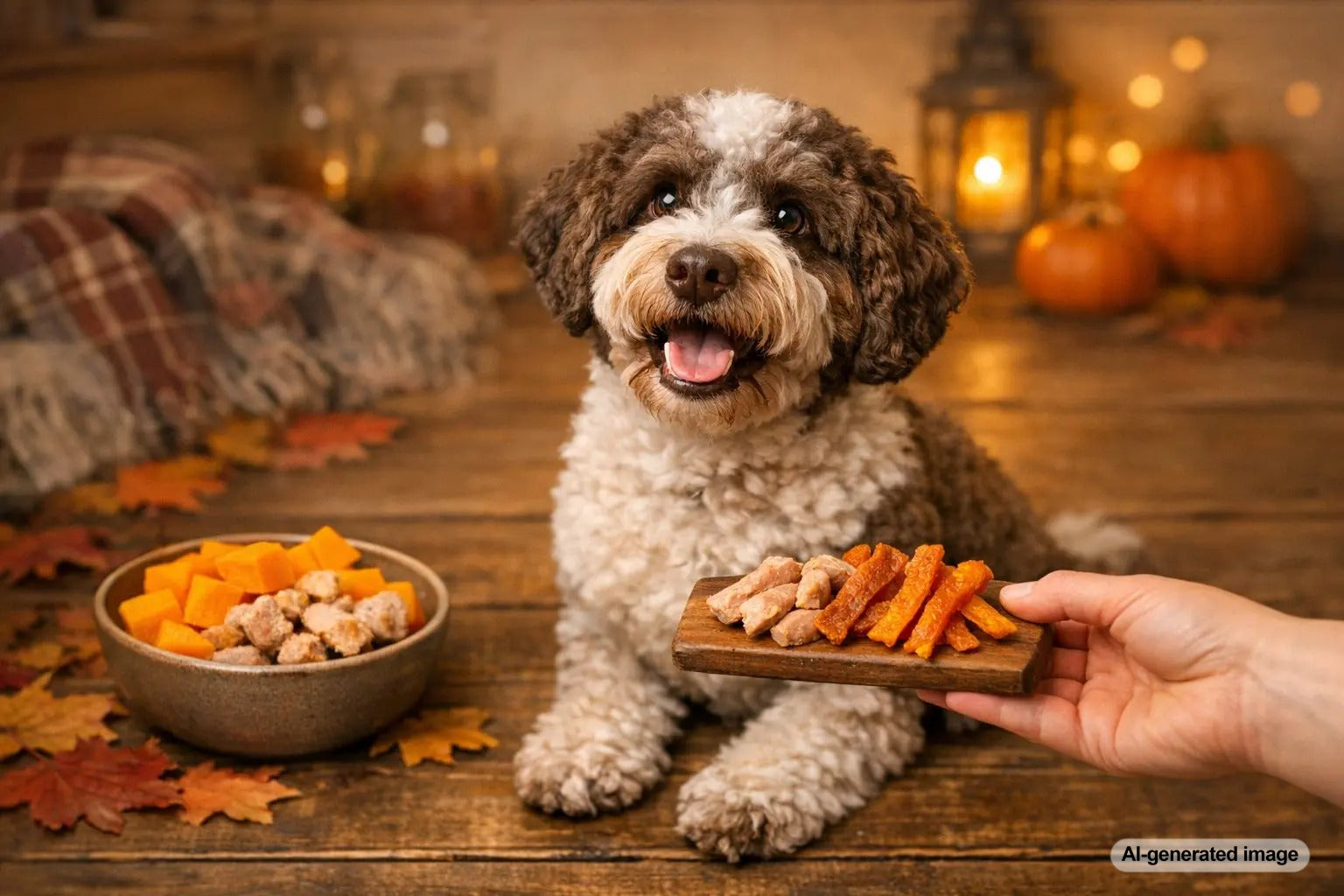 Turkey and pumpkin jerky dog treats fall inspired healthy snack for dogs