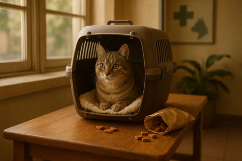 Using Treats to Help Your Cat Tolerate Carrier Rides and Vet Visits