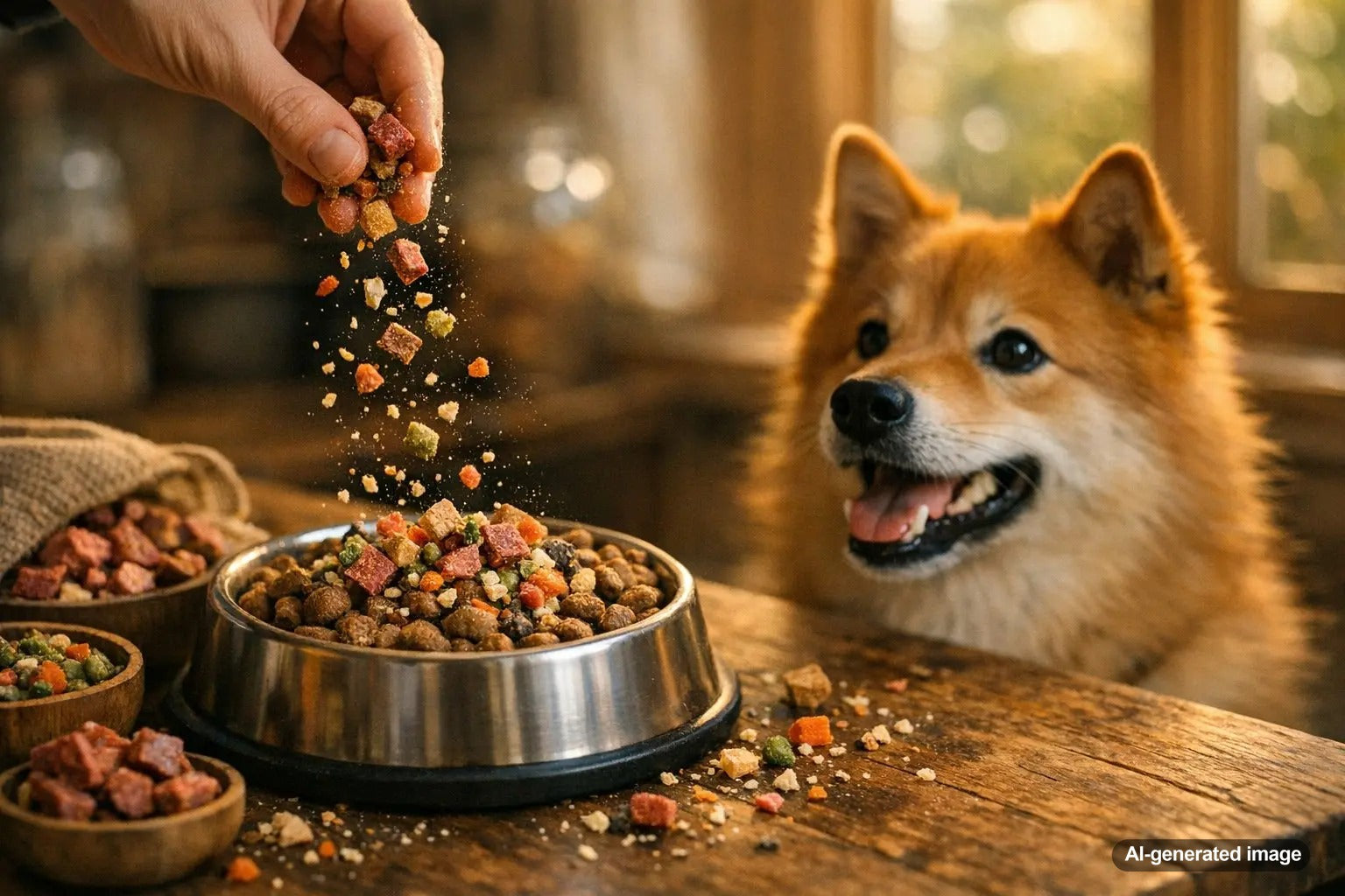 What are dog toppers added to a dog's meal for extra flavor and nutrition