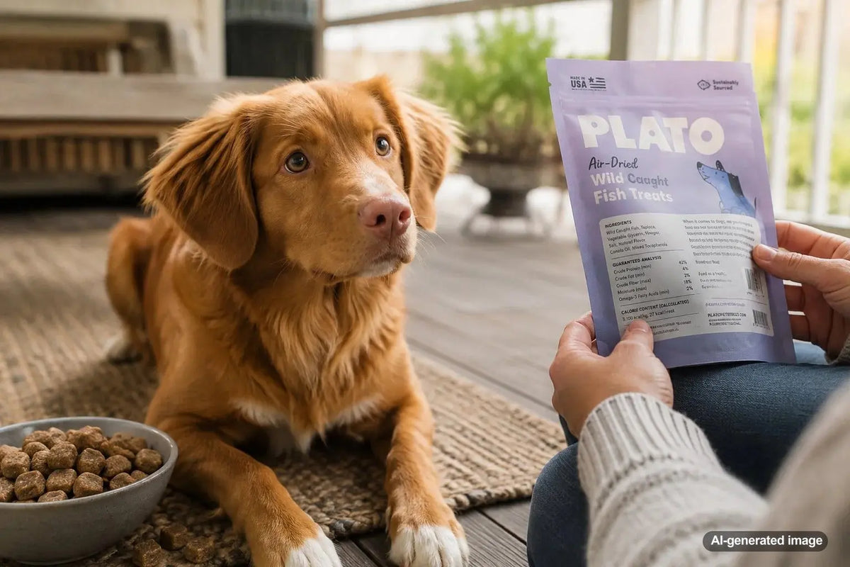Pet owner learning what ash means on a pet food or treat label
