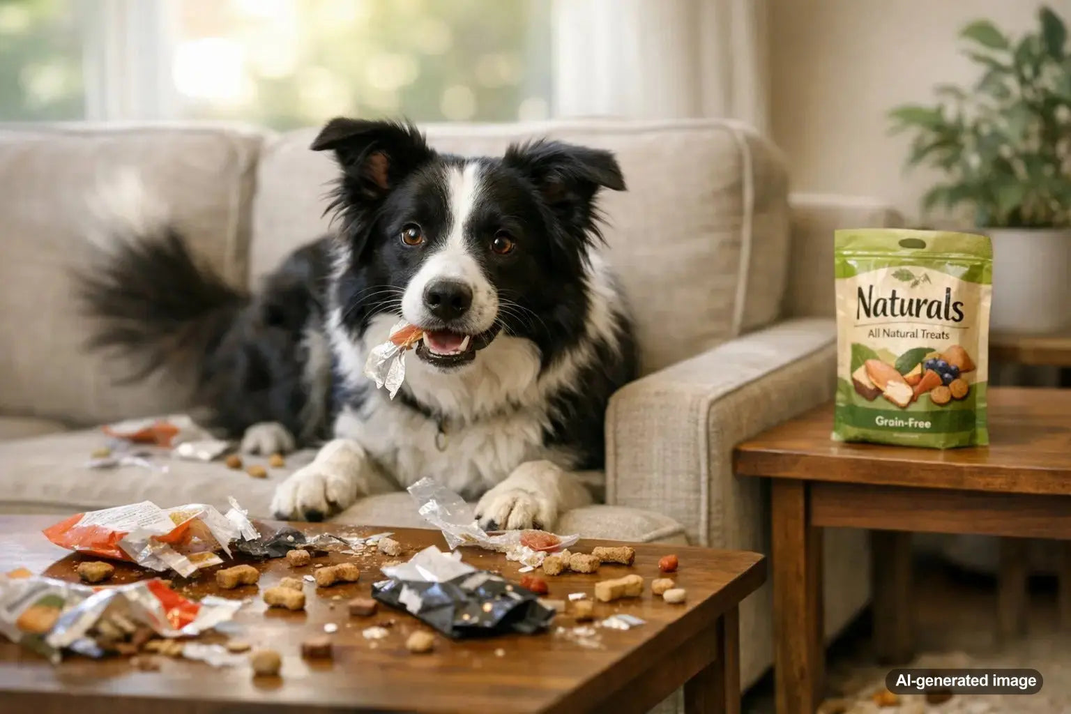 Border Collie Alone At Home