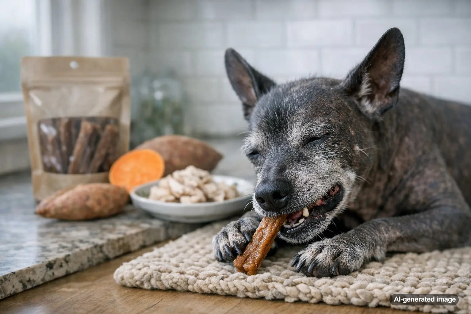 Soft and easy to chew dog treats ideal for senior dogs with missing teeth