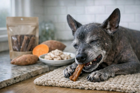 Soft and easy to chew dog treats ideal for senior dogs with missing teeth