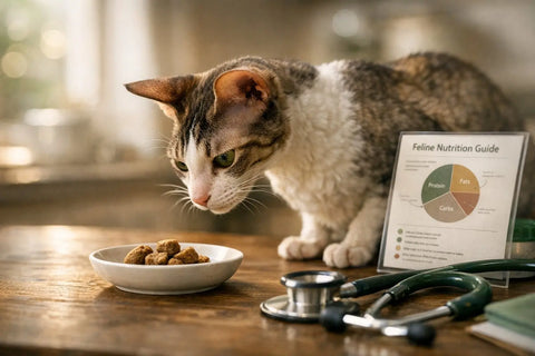 Low fat cat treats and nutrition guidance for cats with hepatic lipidosis history