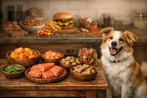 Dog with sensitive stomach resting comfortably after dietary changes for IBS