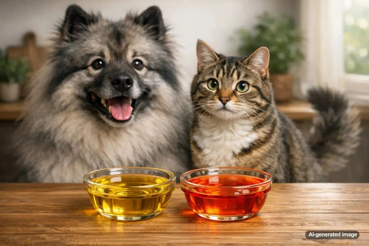 Sprat oil vs salmon oil for dogs and cats omega-3 food topper comparison