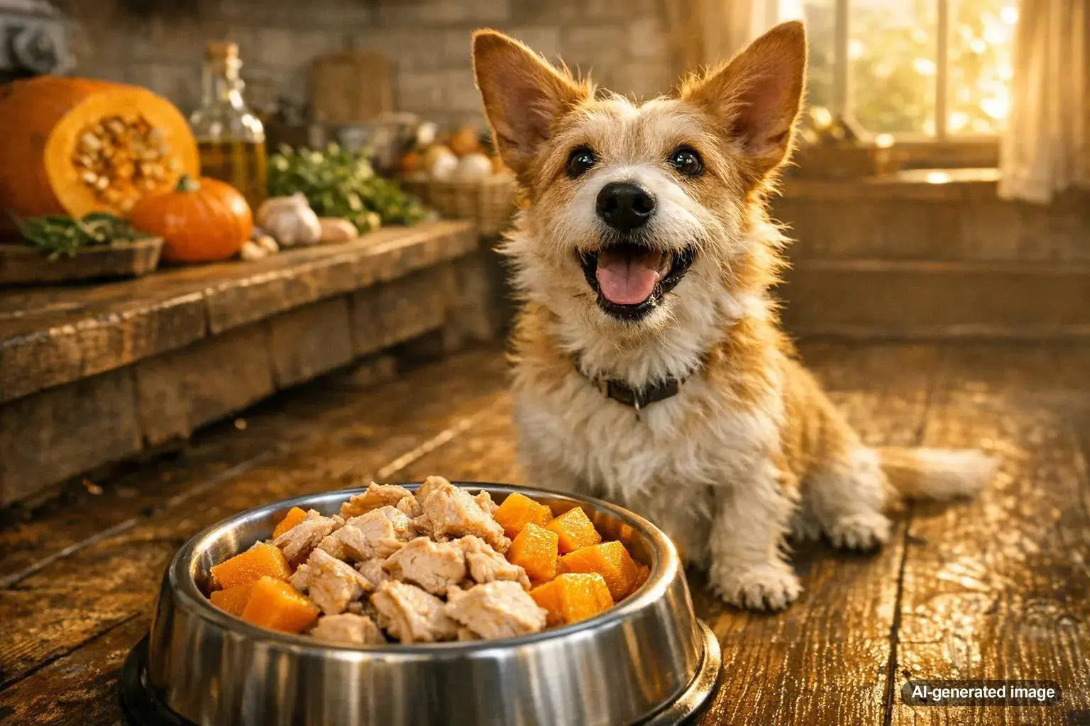 Cage-free chicken and pumpkin dog treats supporting healthy digestion