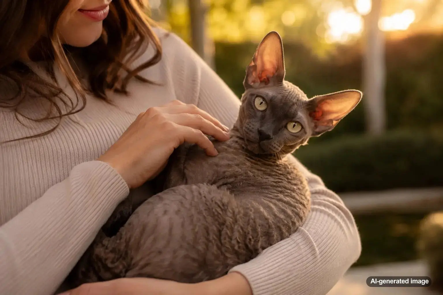 Cornish Rex cat with a soft wavy coat showing why the breed feels like warm velvet