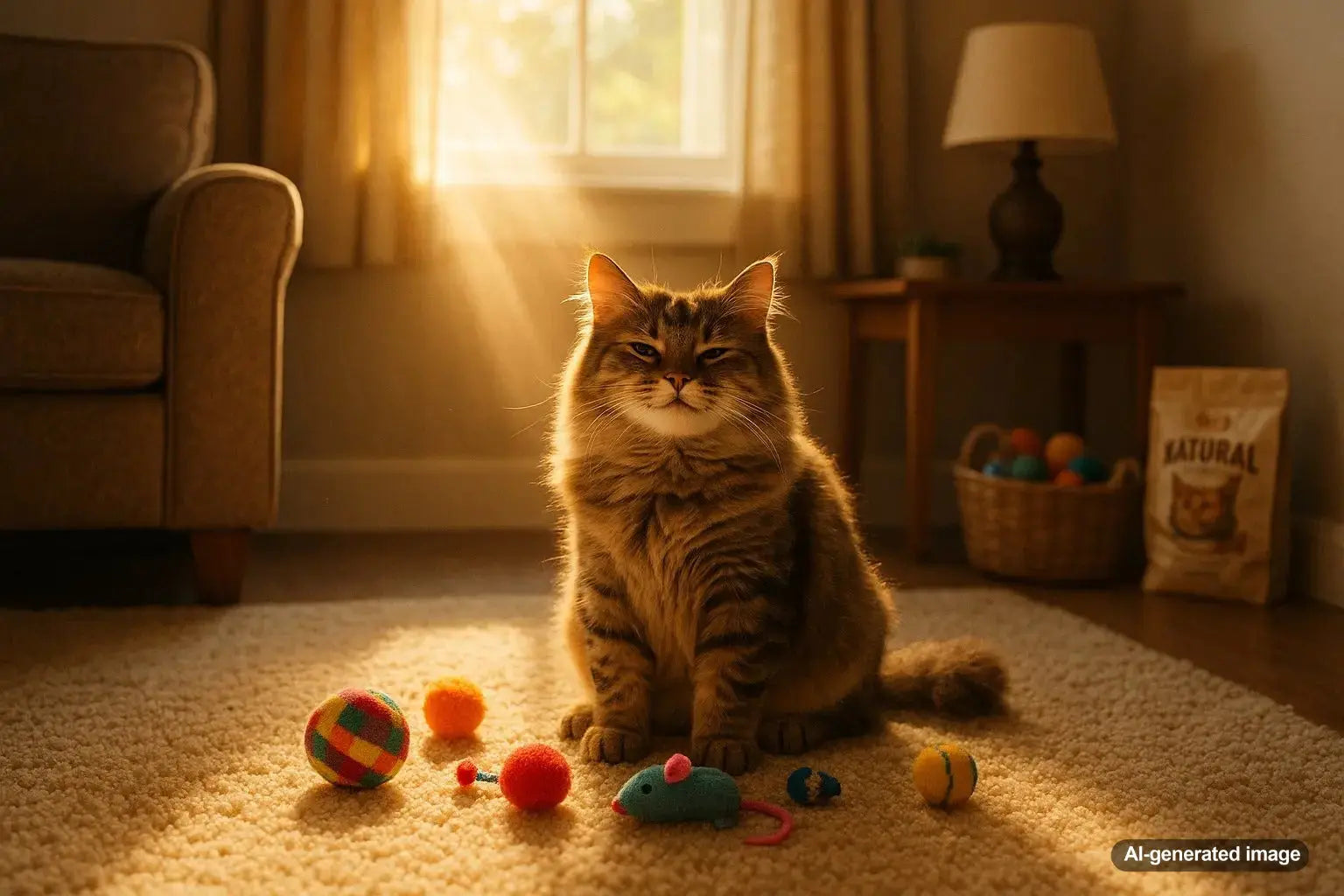 Cat bringing toy to owner understanding gift behavior