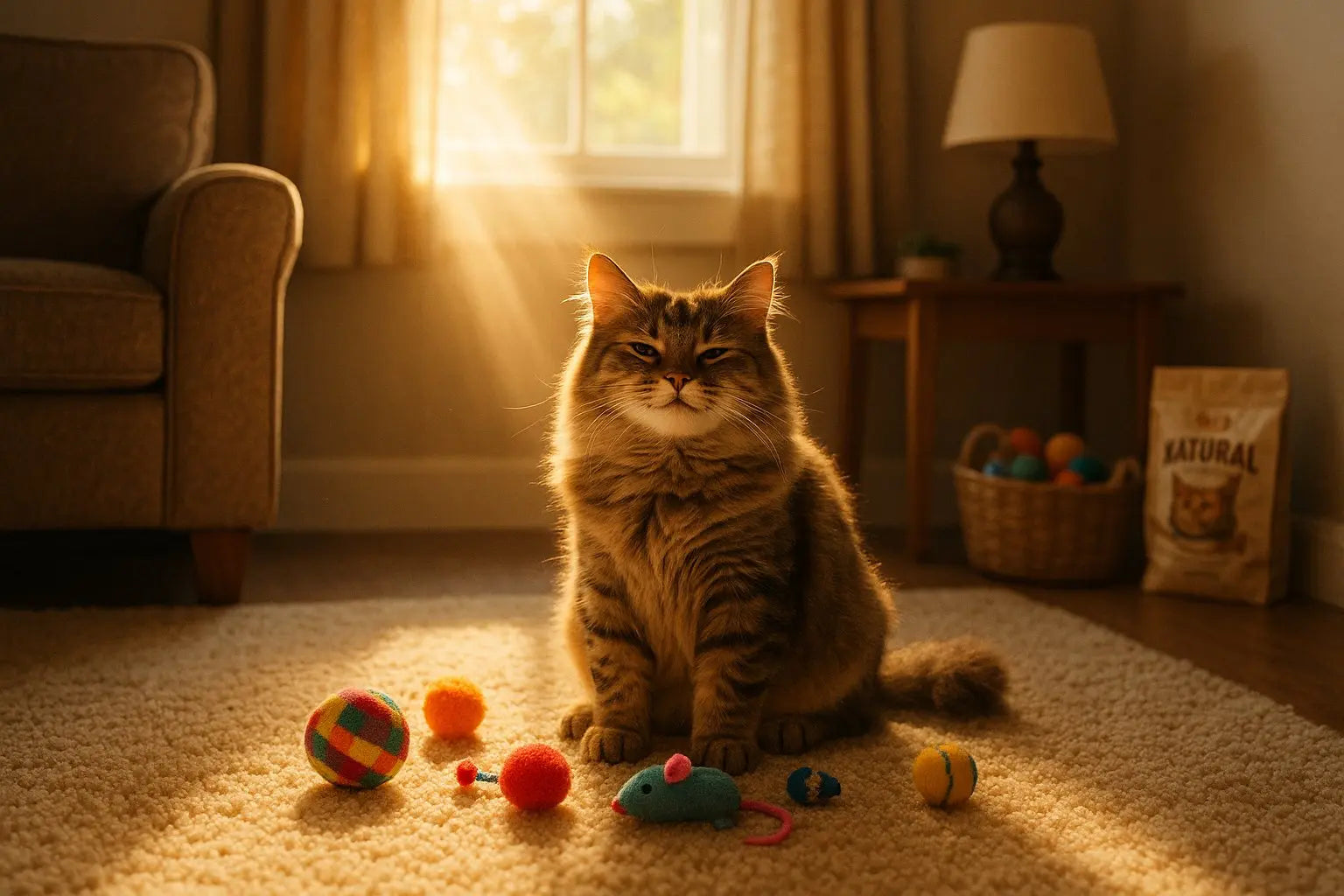 Cat bringing toy to owner understanding gift behavior