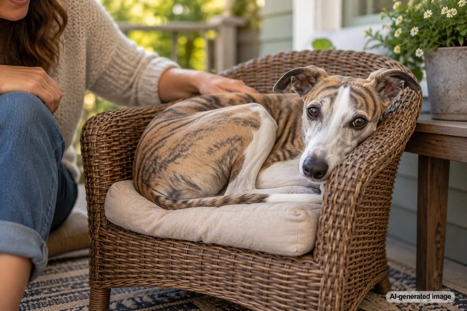 Curious dog squeezing into a narrow cozy space between household furniture, illustrating why dogs enjoy small enclosed hiding spots