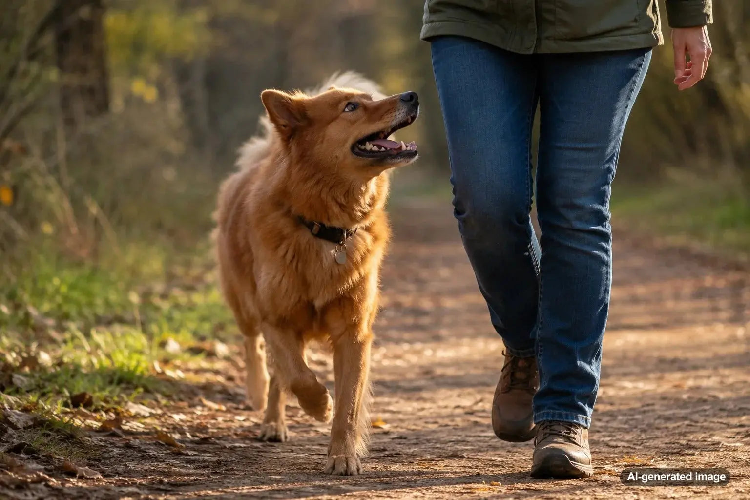 Family dog spending time with different household members and showing changing social preferences