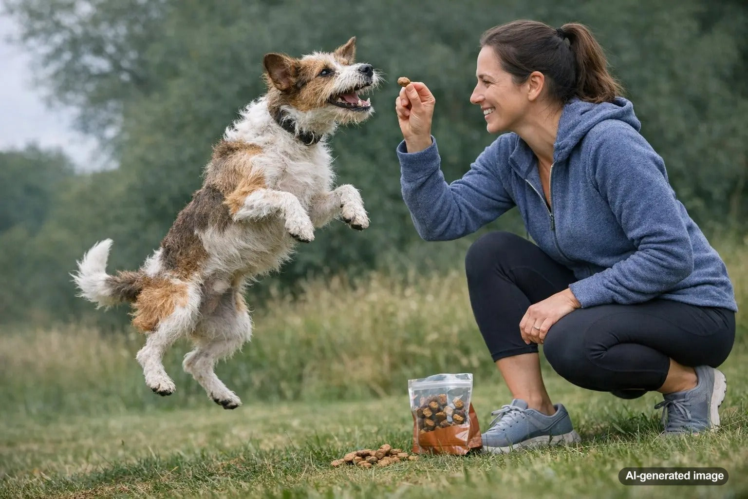 Dog enjoying a gentle limited-ingredient treat for sensitive stomach support