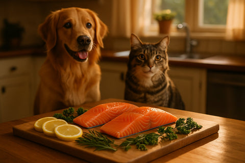 Salmon protein treats for dogs and cats by Plato Pet Treats