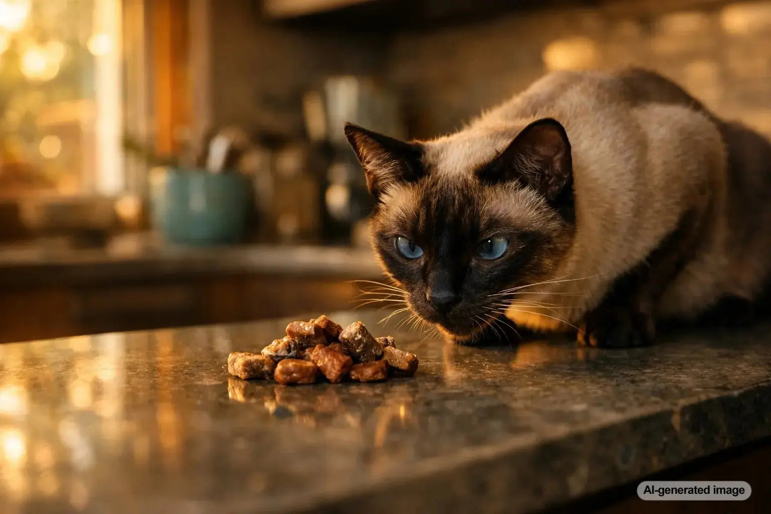 Wila Krungthep Bangkok Cat with sleek Siamese features and elegant posture