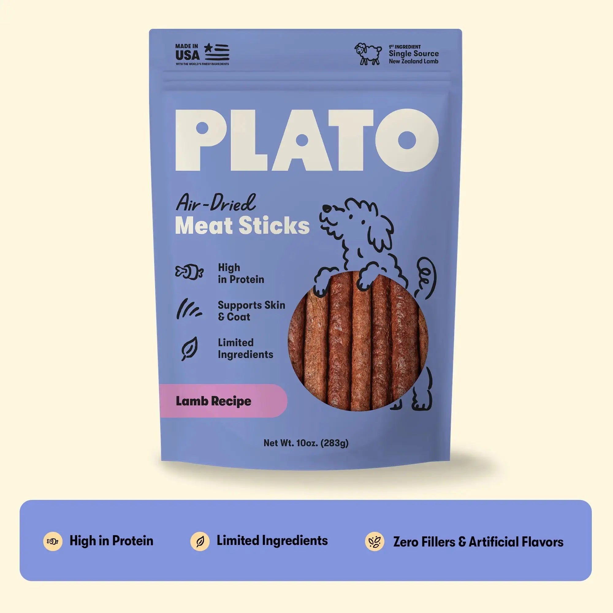 Meat Sticks Lamb Plato Pet Treats