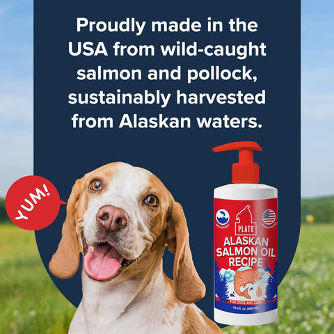 Plato Wild Alaskan Salmon Oil Topper For Dogs & Cats Plato Wild Alaskan Salmon Oil Topper For Dogs & Cats