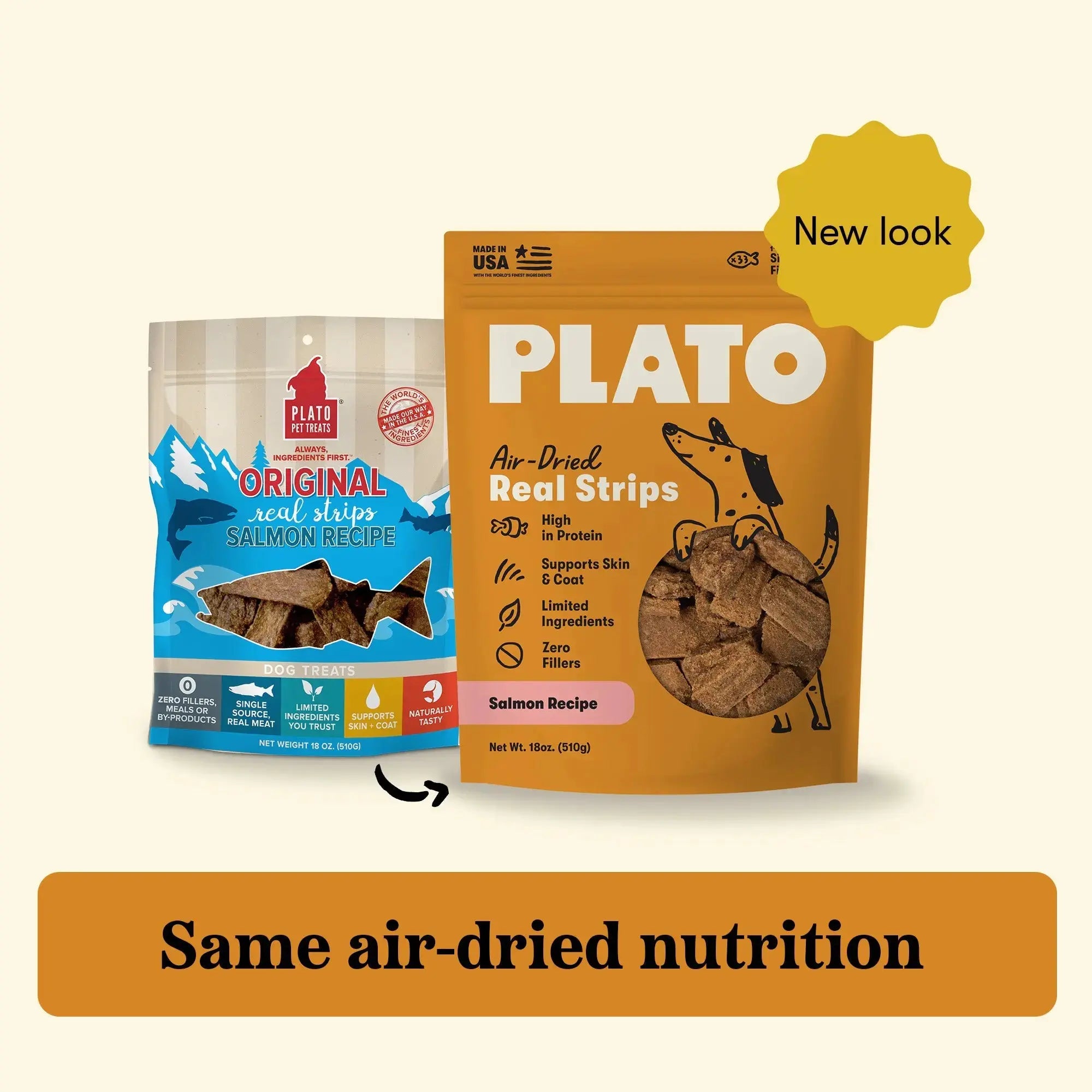 Real Strips Salmon Plato Pet Treats