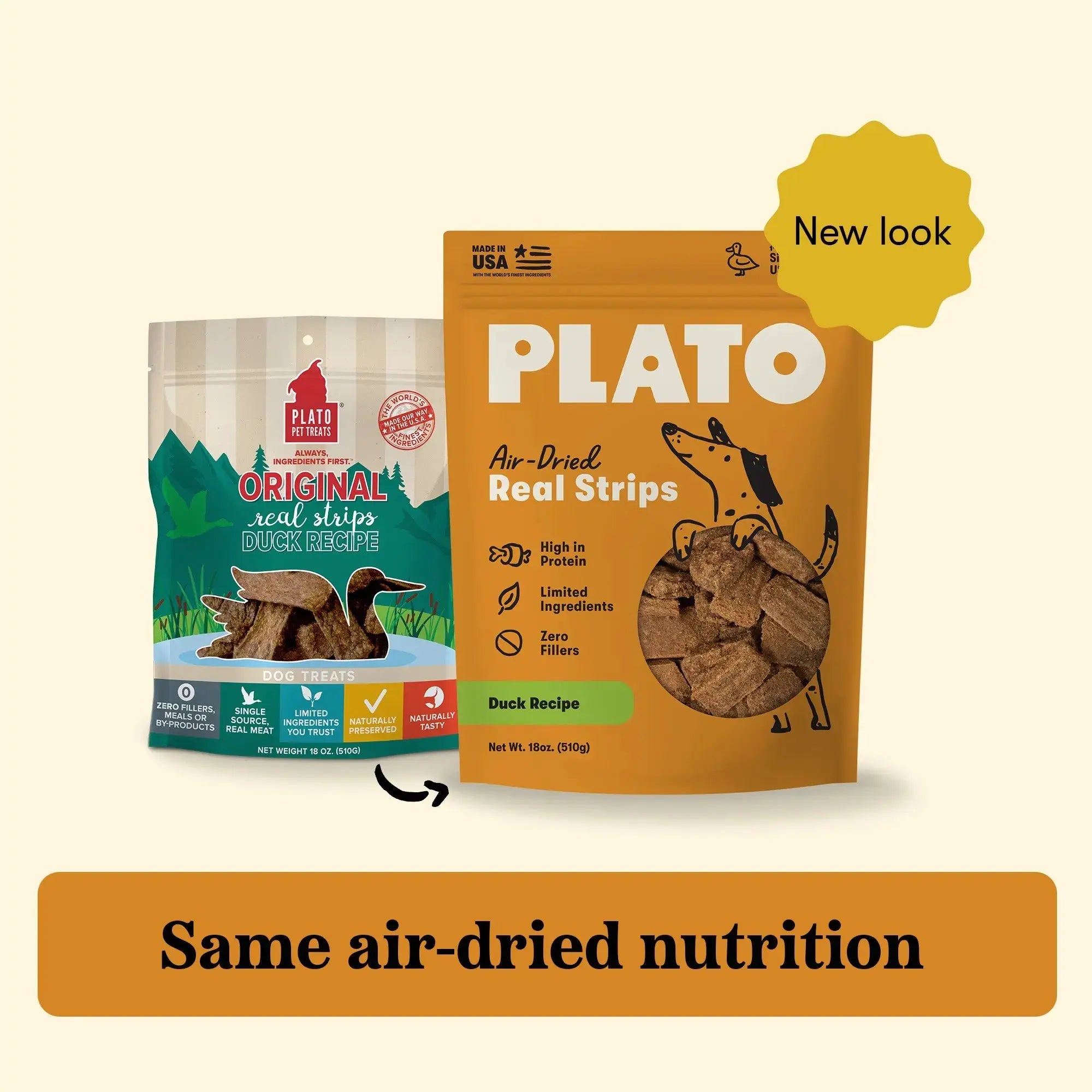 Real Strips Duck Plato Pet Treats