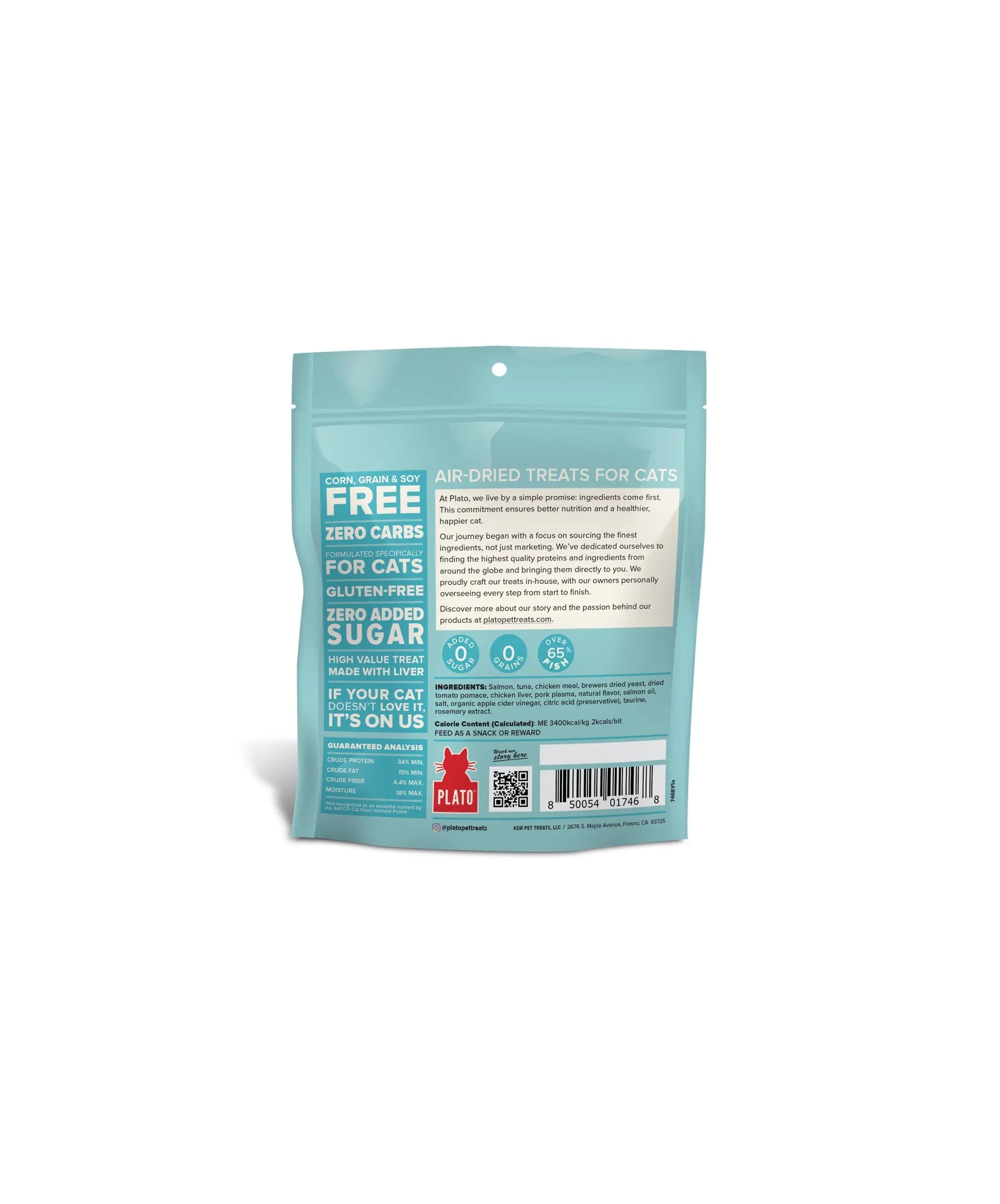 Tuna & Salmon Cat Treats Plato Pet Treats