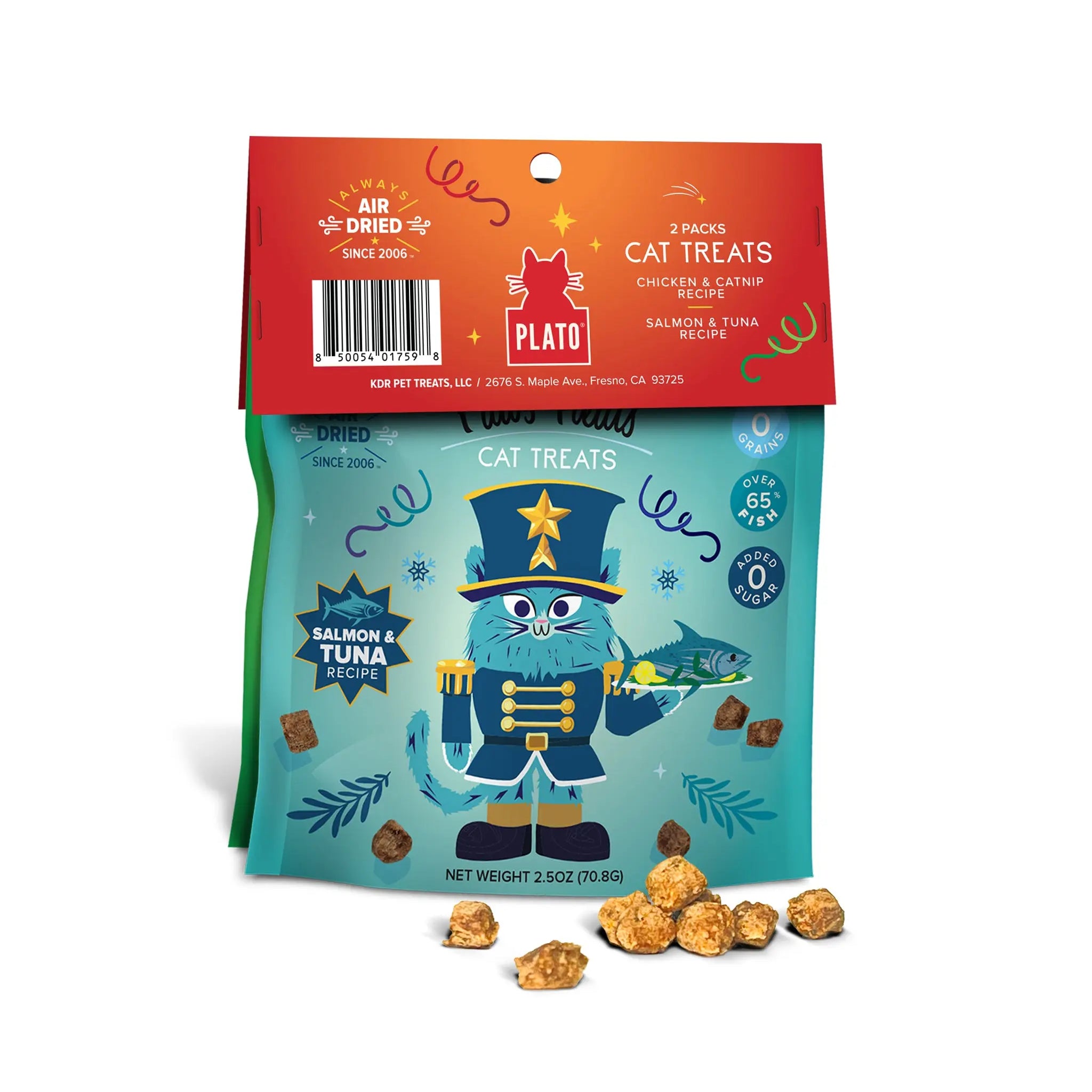 Paws & Claws Cat Treats 2 Pack Plato Pet Treats
