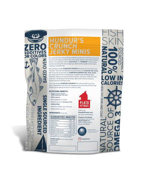 Hundur's Crunch Jerky Minis Fish Dog Treats