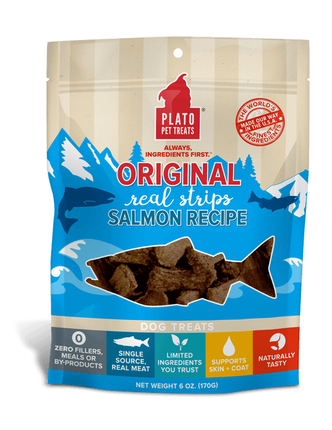 Original Real Strips Salmon Plato Pet