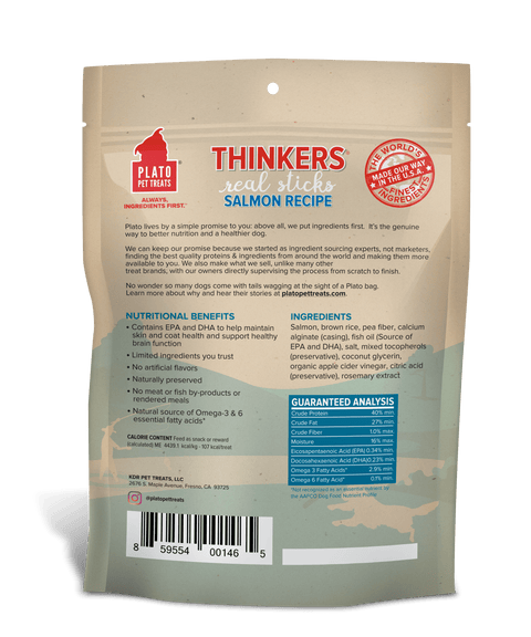 Thinkers Salmon Meat Stick Dog Treats