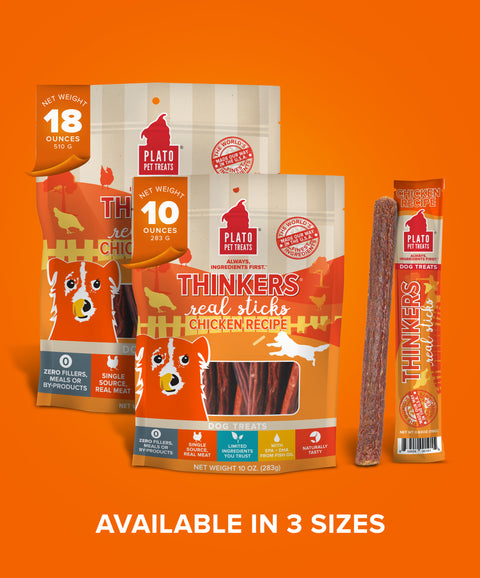 Thinkers Chicken Meat Stick Dog Treats