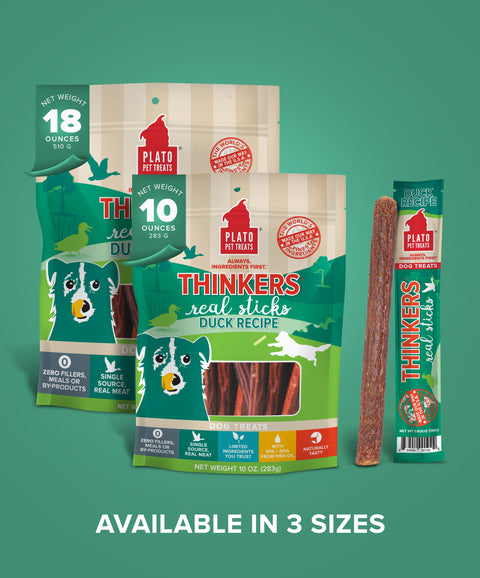 Thinkers Duck Meat Stick Dog Treats