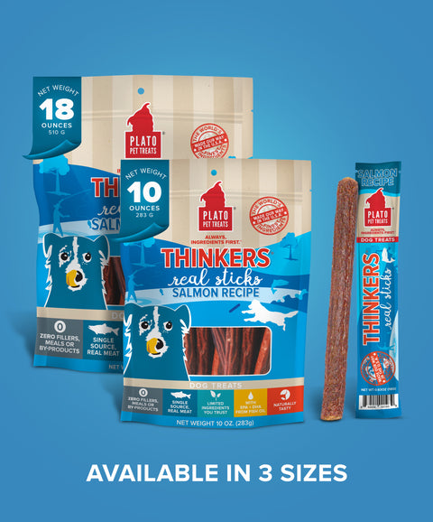 Thinkers Salmon Meat Stick Dog Treats