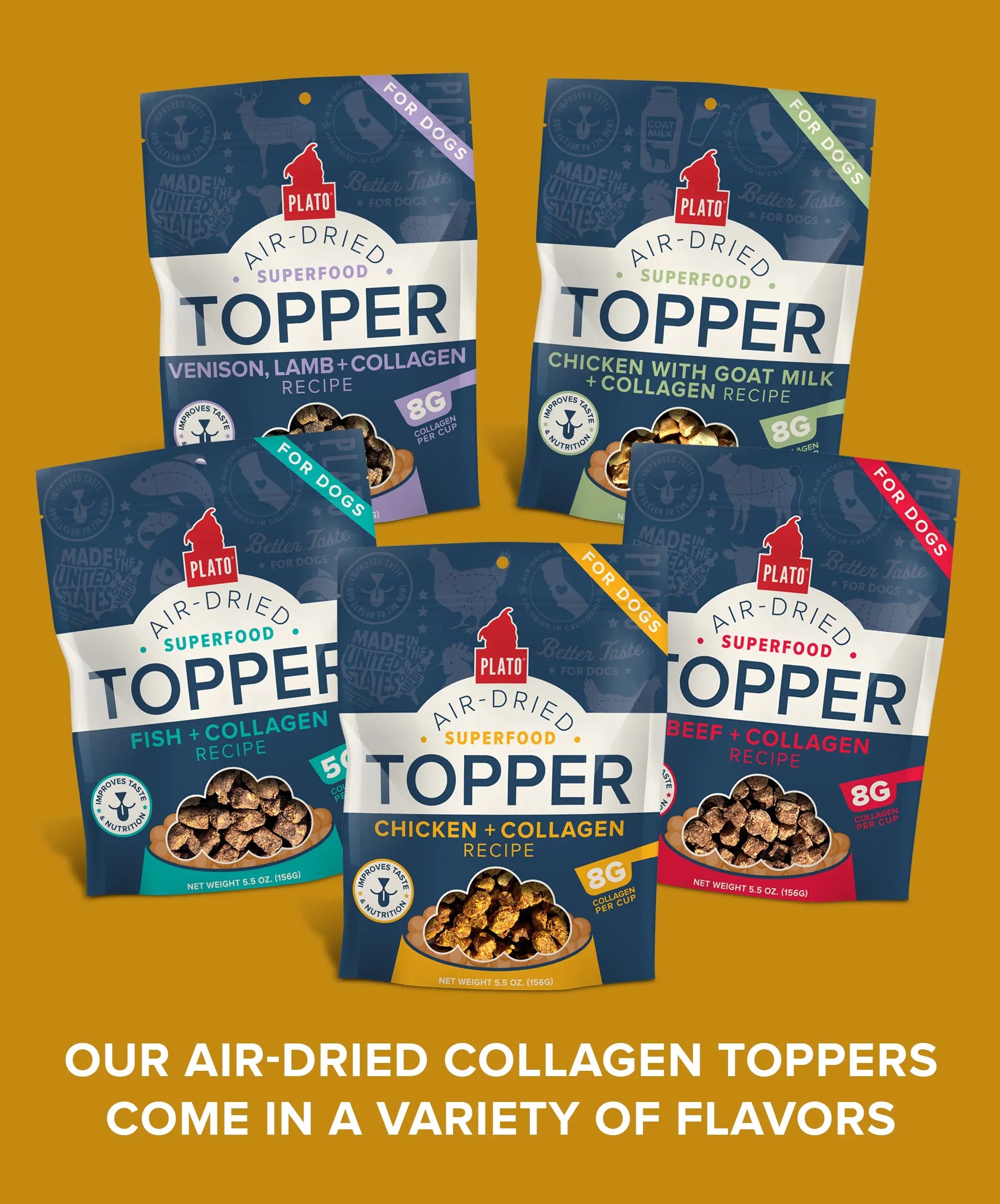 Chicken & Collagen Food Topper Plato Pet Treats