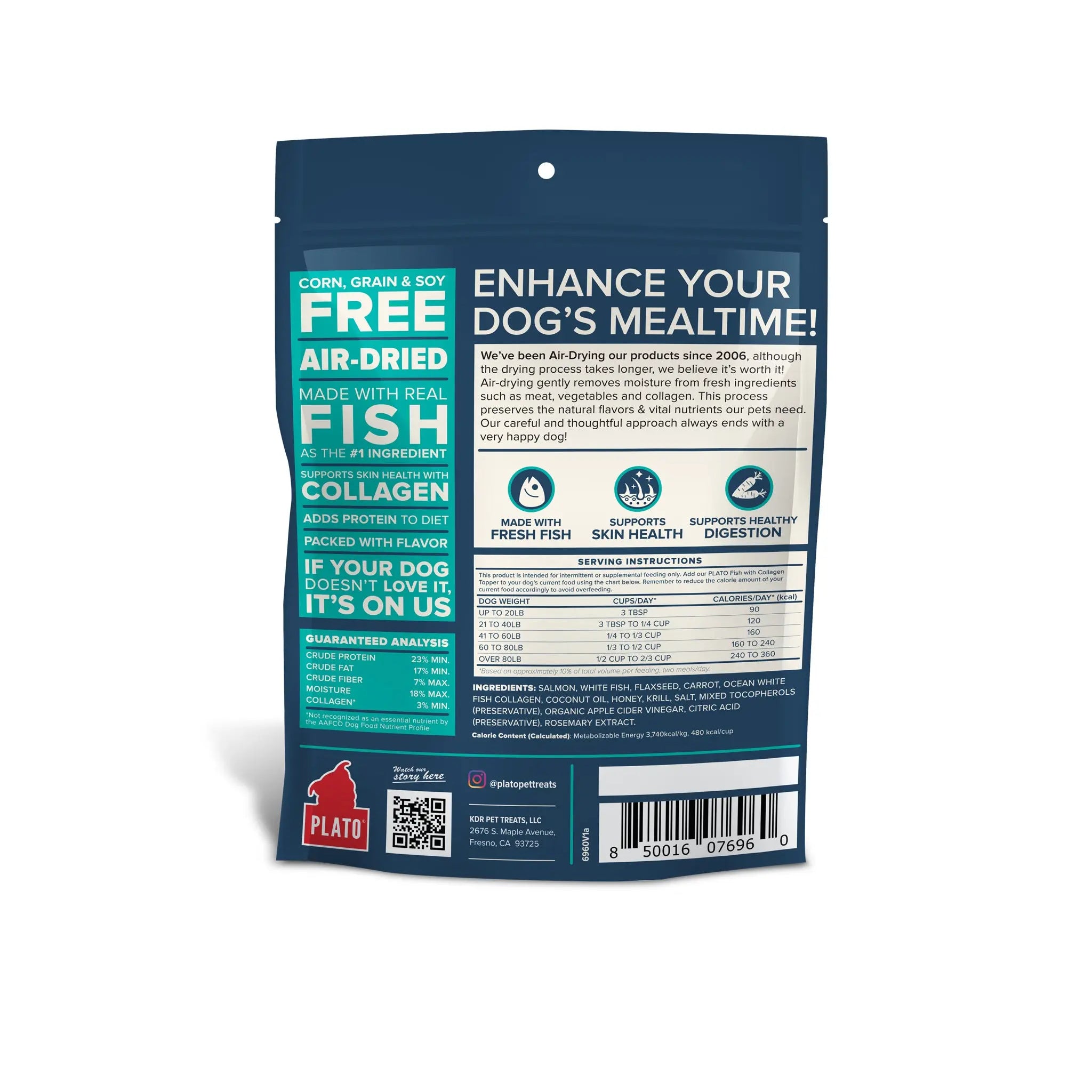 Fish & Collagen Food Topper Plato Pet Treats