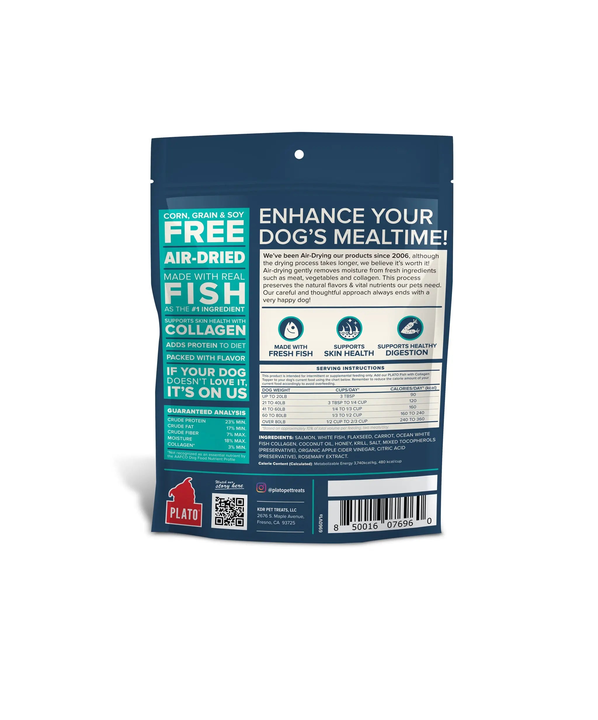 Fish & Collagen Food Topper Plato Pet Treats