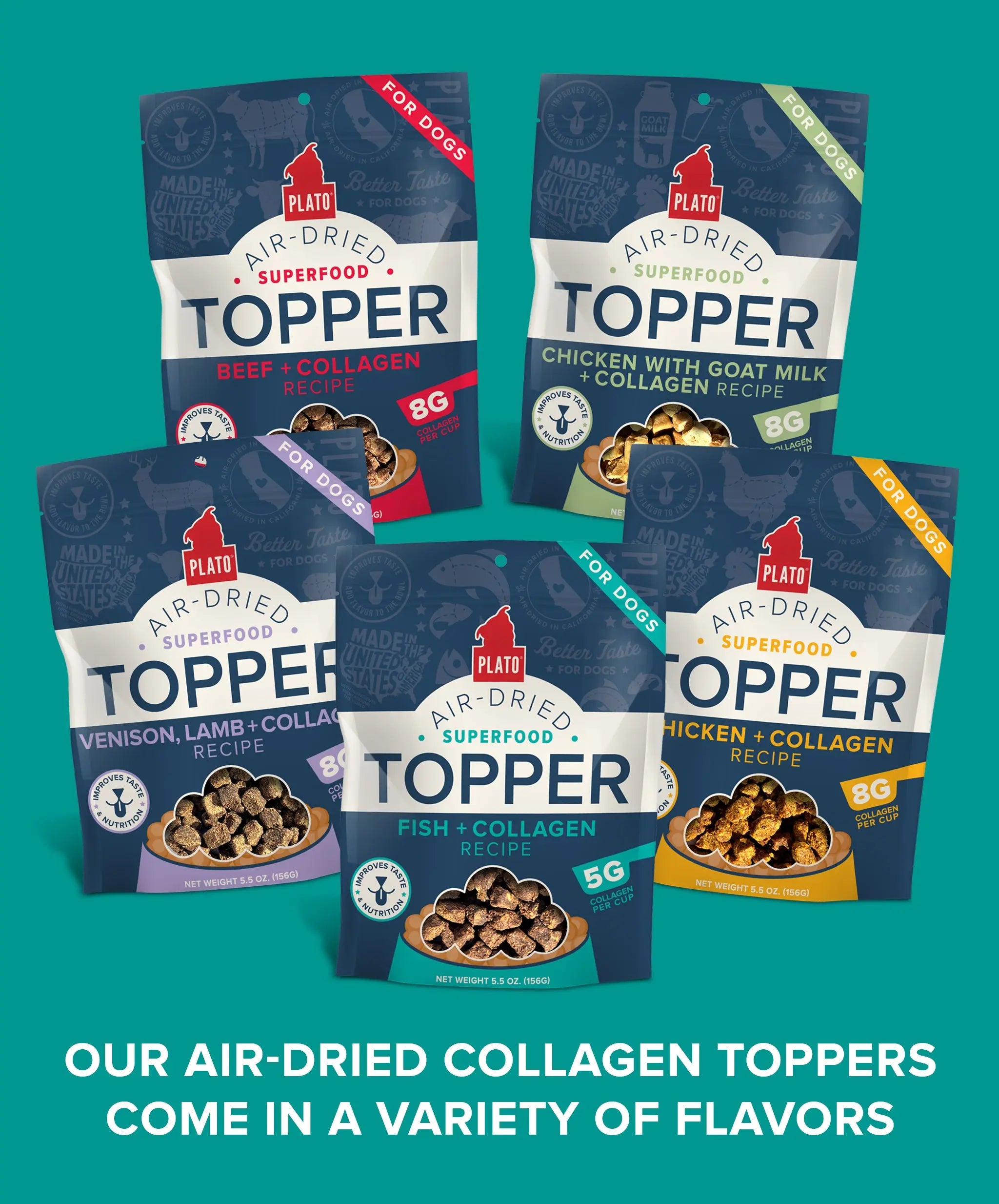 Fish & Collagen Food Topper Plato Pet Treats