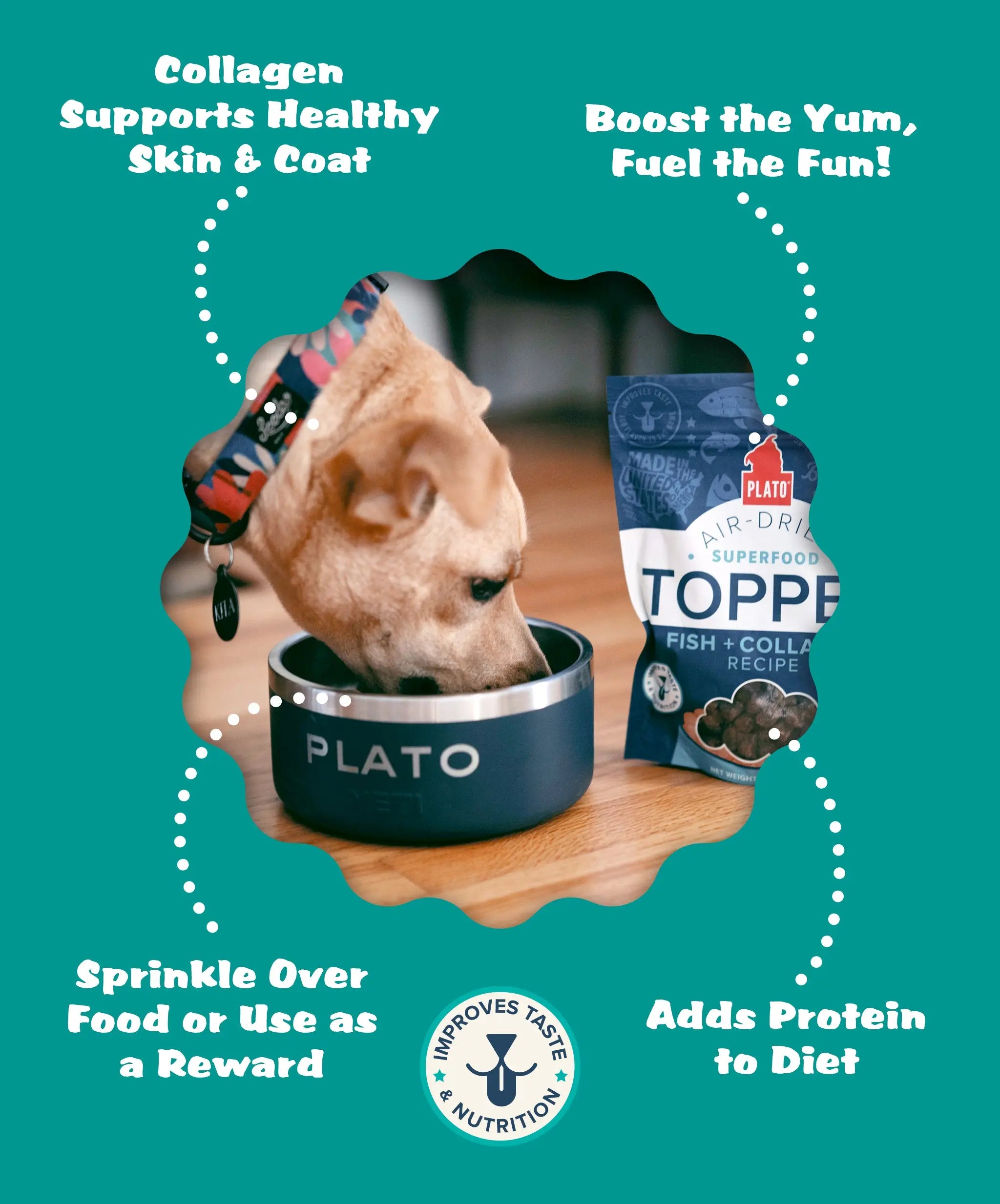 Fish & Collagen Food Topper Plato Pet Treats